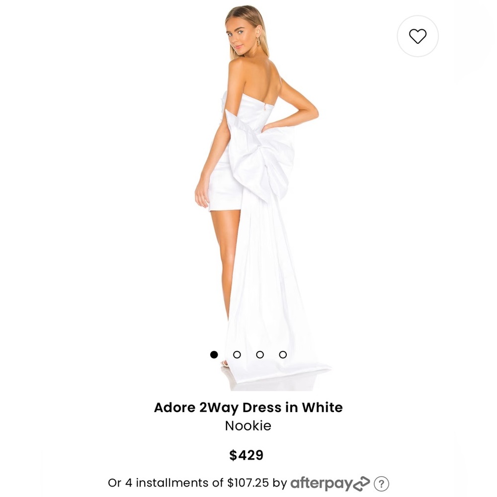 Adore two way dress in white from Nookie